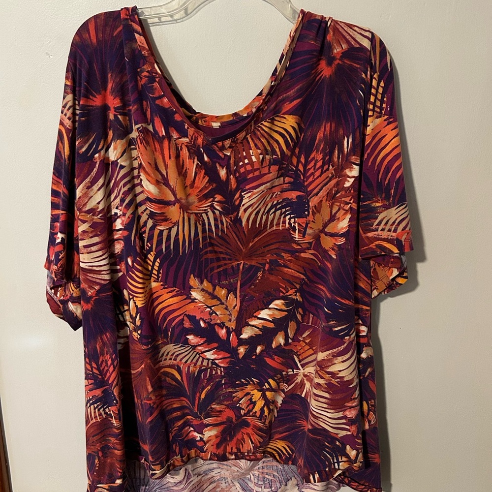 Tropical Print Women's Top
